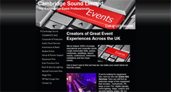 Desktop Screenshot of cambridgesoundpartners.co.uk